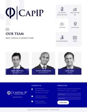 Web Design by rightway for Capital IP Investment partners | Design: #23441752