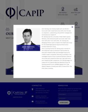 Web Design by rightway for Capital IP Investment partners | Design: #23441754