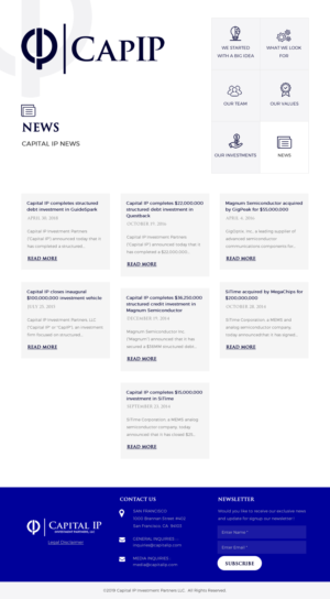 Web Design by rightway for Capital IP Investment partners | Design: #23441755