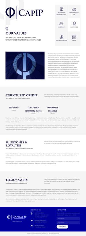 Web Design by rightway for Capital IP Investment partners | Design: #23441763