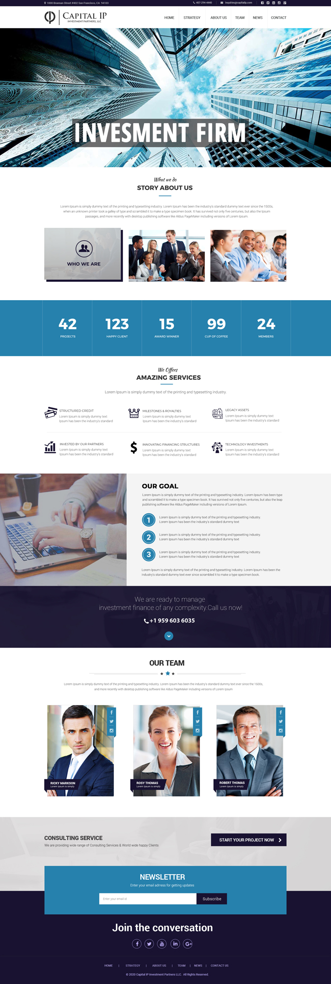 Diseño Web por Dream Logo Design para Capital IP Investment partners | Diseño #23371692