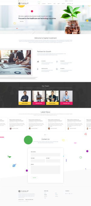 Web Design by Dream Logo Design for Capital IP Investment partners | Design: #23371694