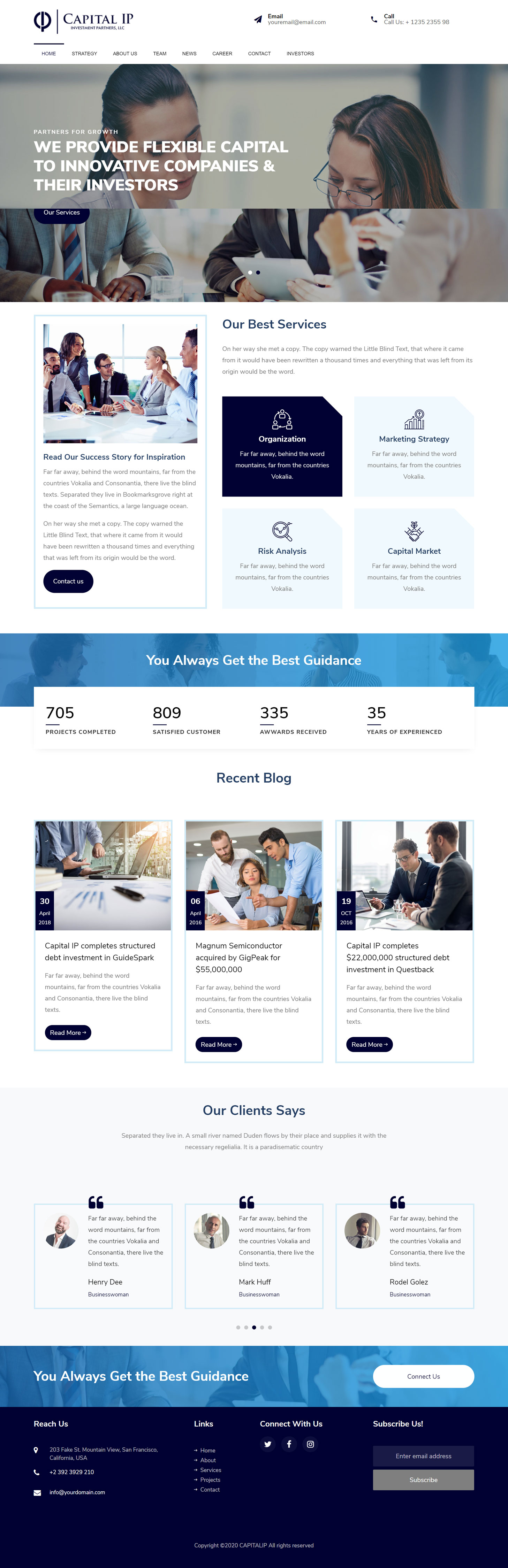 Web Design by Sukrutisolutions for Capital IP Investment partners | Design #23468056