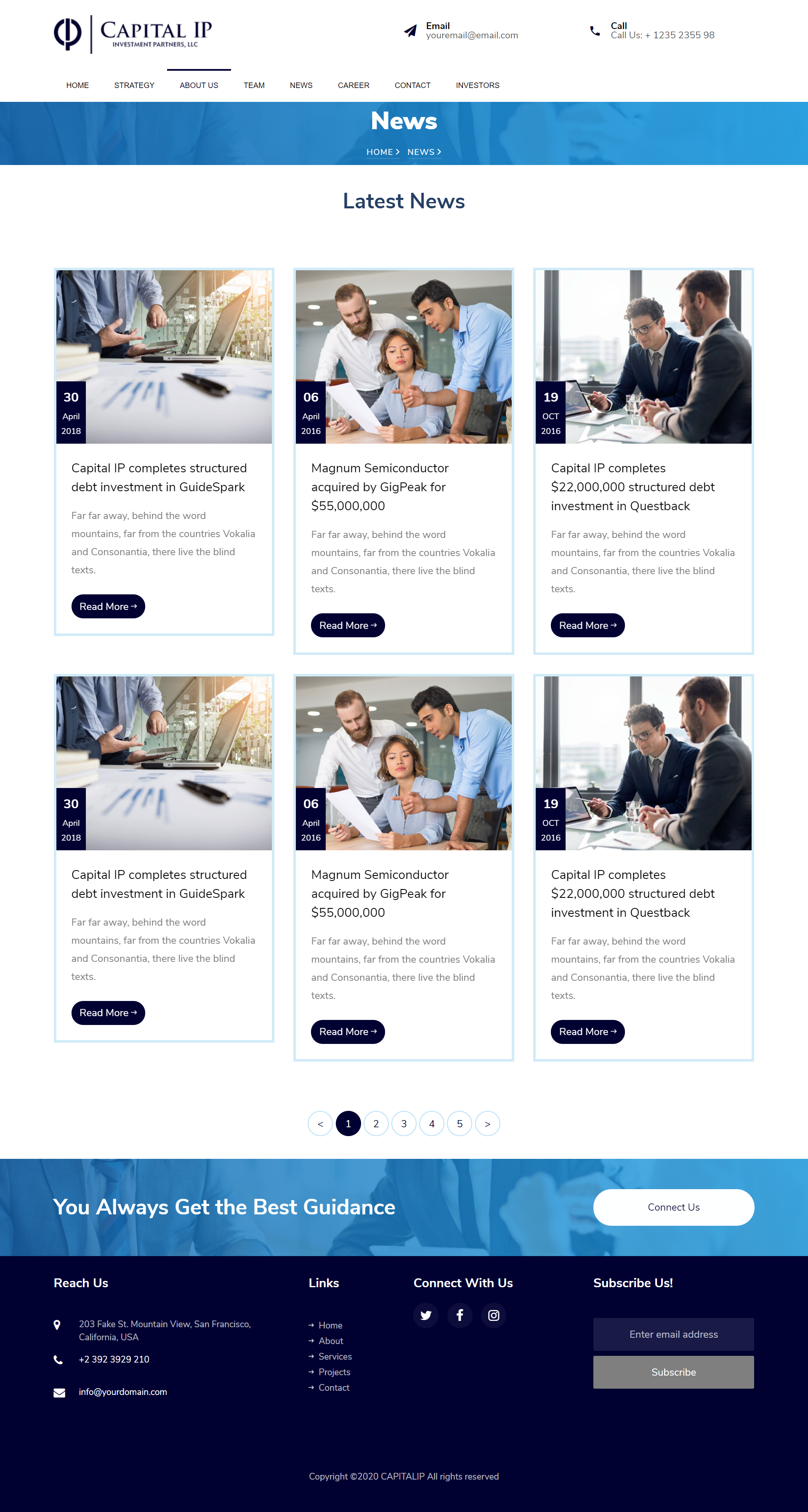 Web Design by Sukrutisolutions for Capital IP Investment partners | Design #23468058