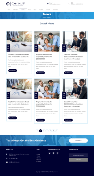 Web Design by Sukrutisolutions for Capital IP Investment partners | Design: #23468058