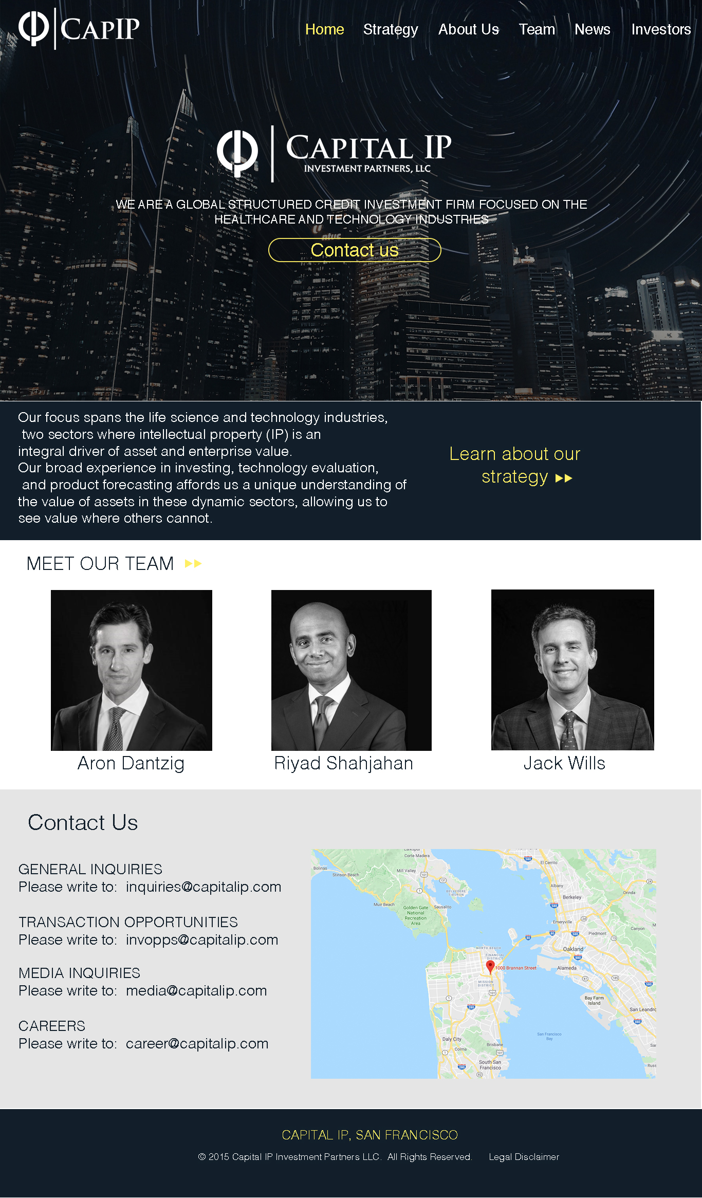 Web-Design von Tukan Studios für Capital IP Investment partners | Design #23103444
