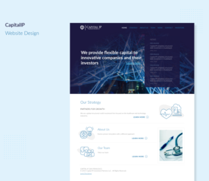 Web Design by LizaM for Capital IP Investment partners | Design: #23373499