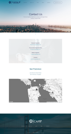 Web Design by Sol. Design for Capital IP Investment partners | Design: #23455348