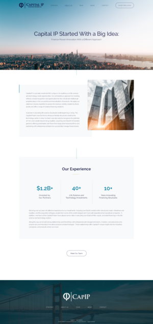 Web Design by Sol. Design for Capital IP Investment partners | Design: #23455352