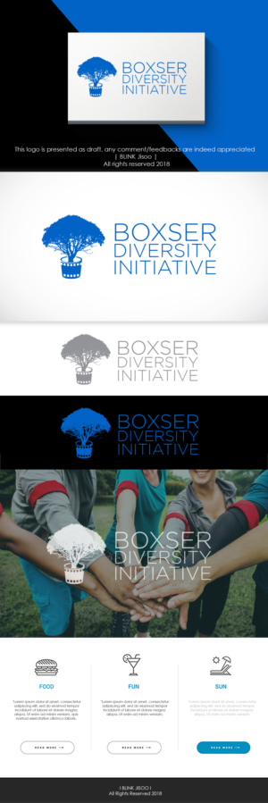 Boxser Diversity Initiative  | Logo Design by Kim Ji