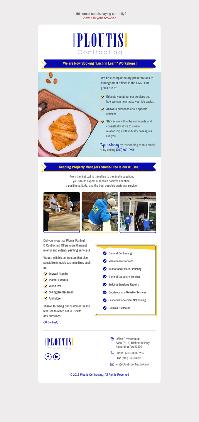 Design de Marketing Électronique par Dabashes Adhikery pour ploutis contracting | Design #23121356