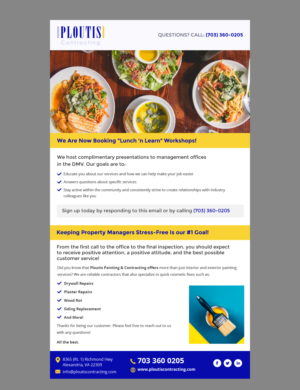 Email Marketing Design by Brajpal Freelance Website Designer for ploutis contracting | Design #23083519