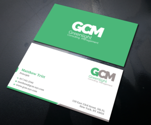 Greenlight Consulting & Mgmt - Professional Business Cards | Business Card Design by Uttom 2
