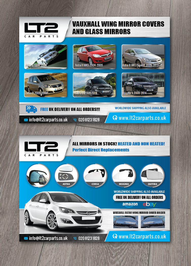Diseño de Flyer por alex989 para LT2 Car Parts | Diseño #23070041