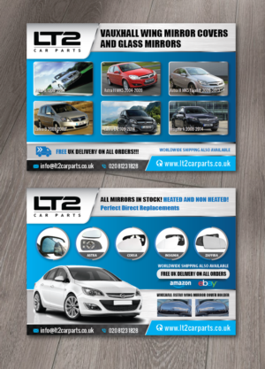 Flyer Design by alex989 for LT2 Car Parts | Design: #23070041