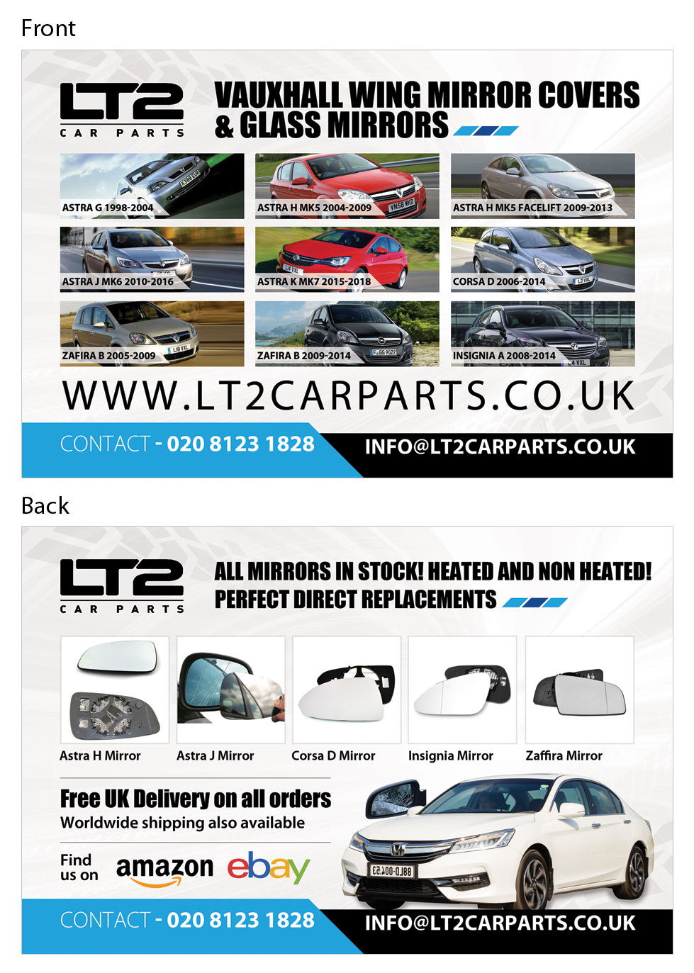 Flyer Design by Jay Design for LT2 Car Parts | Design #23070483