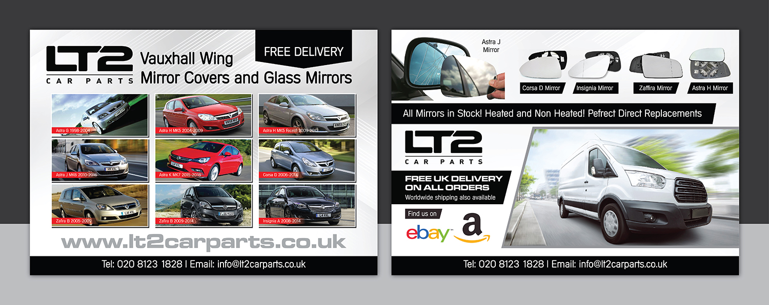 Flyer Design by Deziners Zone for LT2 Car Parts | Design #23086868