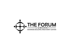 The Forum     Cowork, Business Building and Event Center | Logo Design by Ochieng