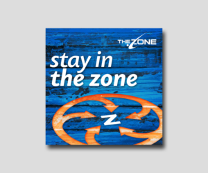 Podcast Cover Art for In the Zone IE Podcast | Graphic Design by bogglins