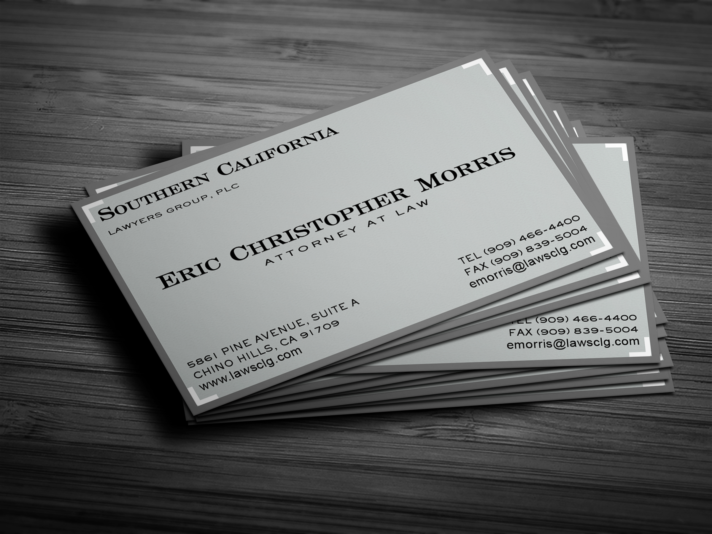 Business Card Design by pentaxial for Southern California Lawyers Group, PC | Design #23143799