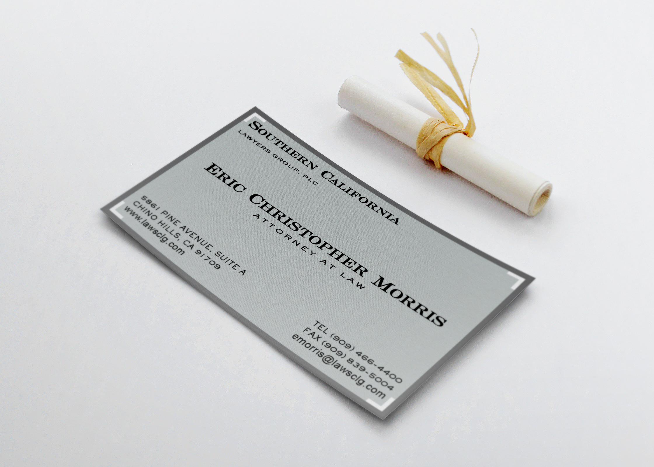 Business Card Design by pentaxial for Southern California Lawyers Group, PC | Design #23143801