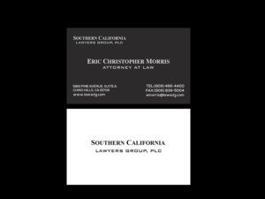 Business Card Design by Creations Box 2015 for Southern California Lawyers Group, PC | Design #23142449