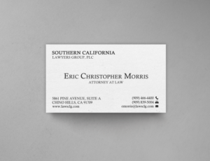 Business Card Design by chandrayaan.creative for Southern California Lawyers Group, PC | Design #23139795
