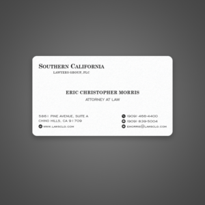 Business Card Design by Uttom 2 for Southern California Lawyers Group, PC | Design: #23137033