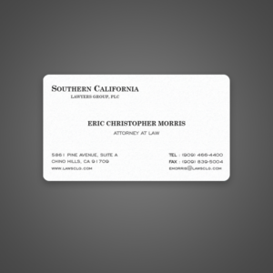 Business Card Design by Uttom 2 for Southern California Lawyers Group, PC | Design: #23137034