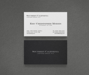 Business Card Design by logodentity for Southern California Lawyers Group, PC | Design: #23136843