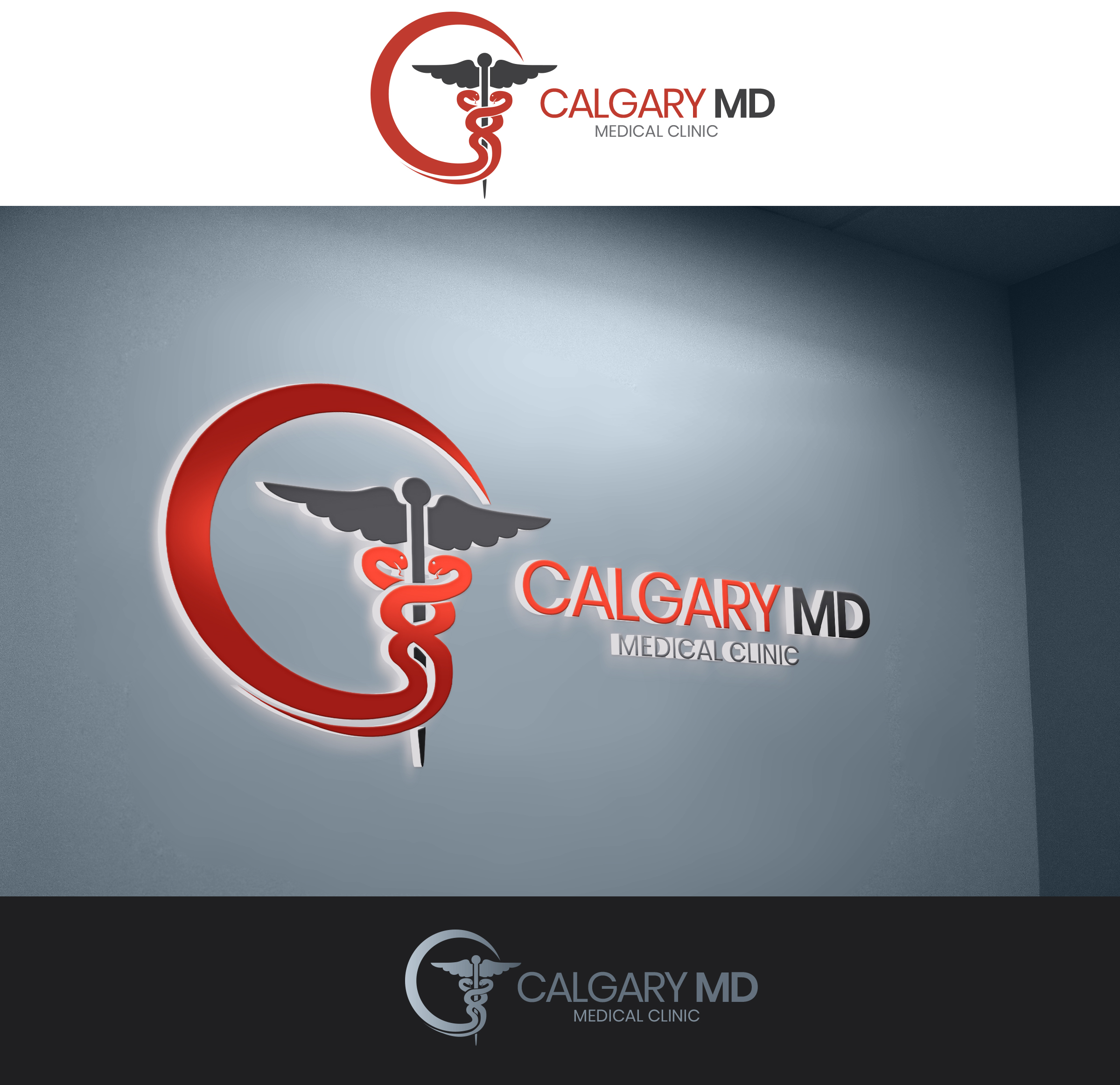 Logo Design by 2F for CalgaryMD medical Clinic  | Design #23068023