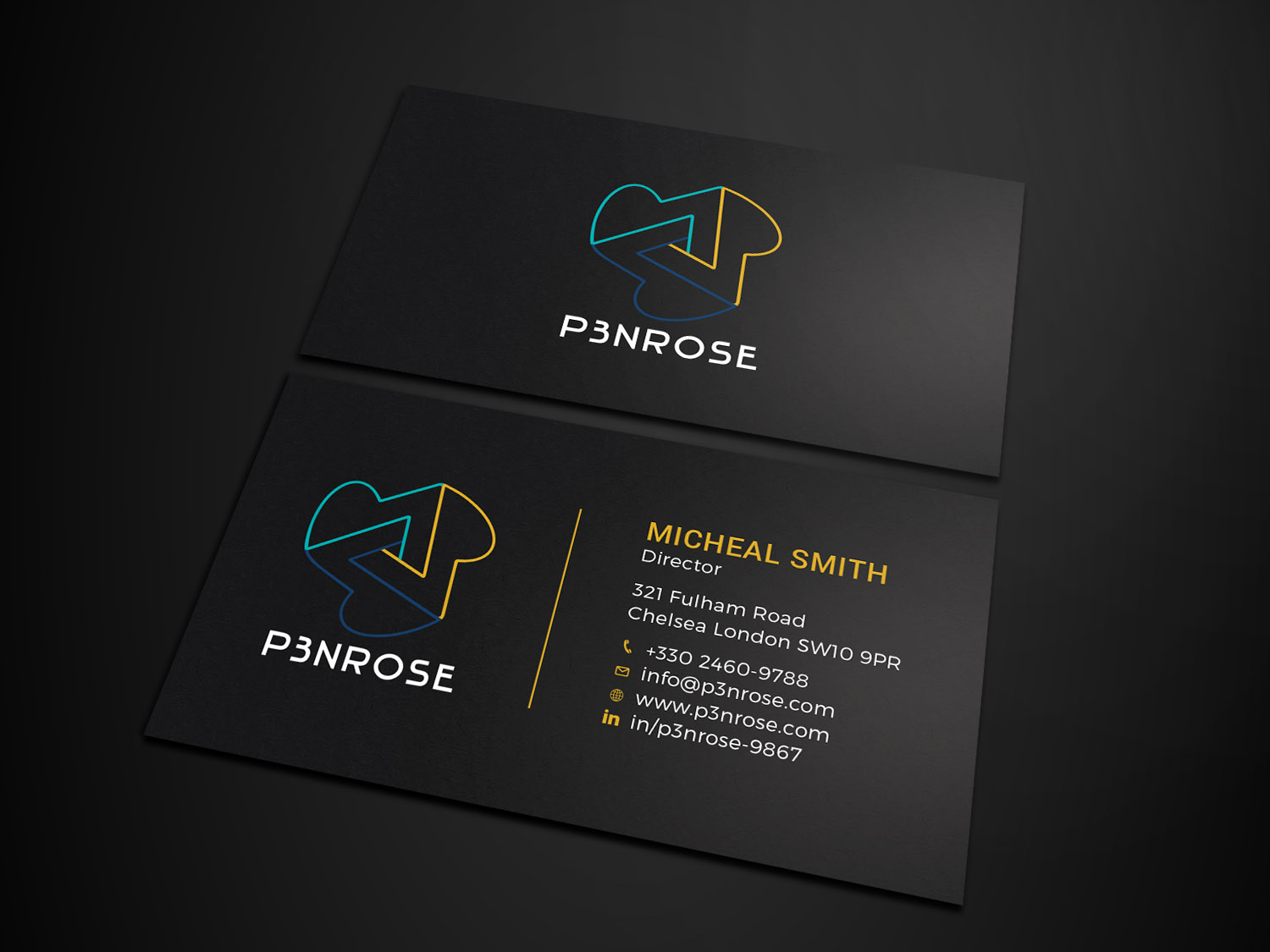 Design de Carte de Visite par Tripti Ranjan Gain pour P3nrose | Design #23066335