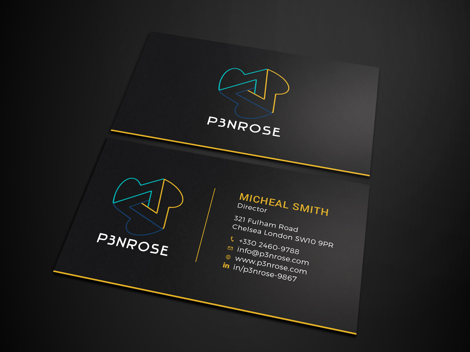 Design de Carte de Visite par Tripti Ranjan Gain pour P3nrose | Design #23066336