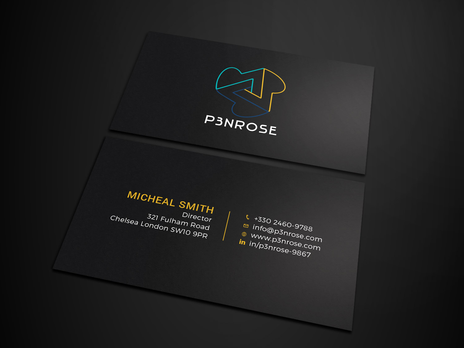 Design de Carte de Visite par Tripti Ranjan Gain pour P3nrose | Design #23066337