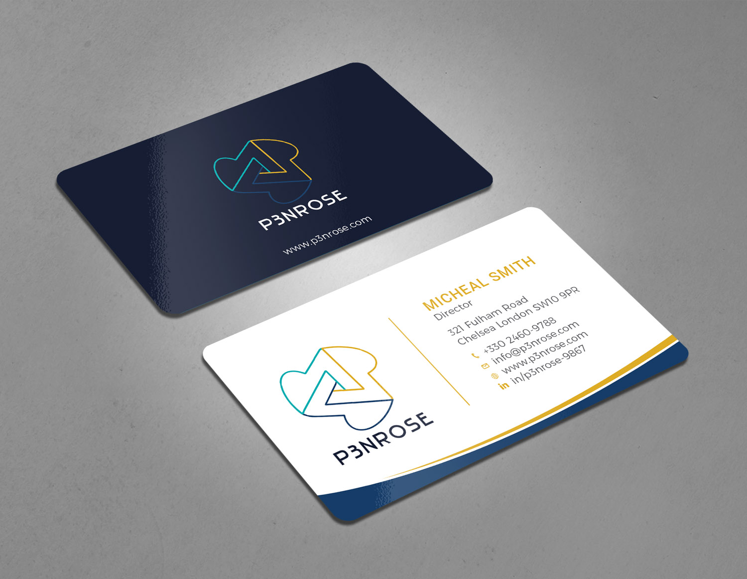 Business Card Design by Tripti Ranjan Gain for P3nrose | Design #23066342