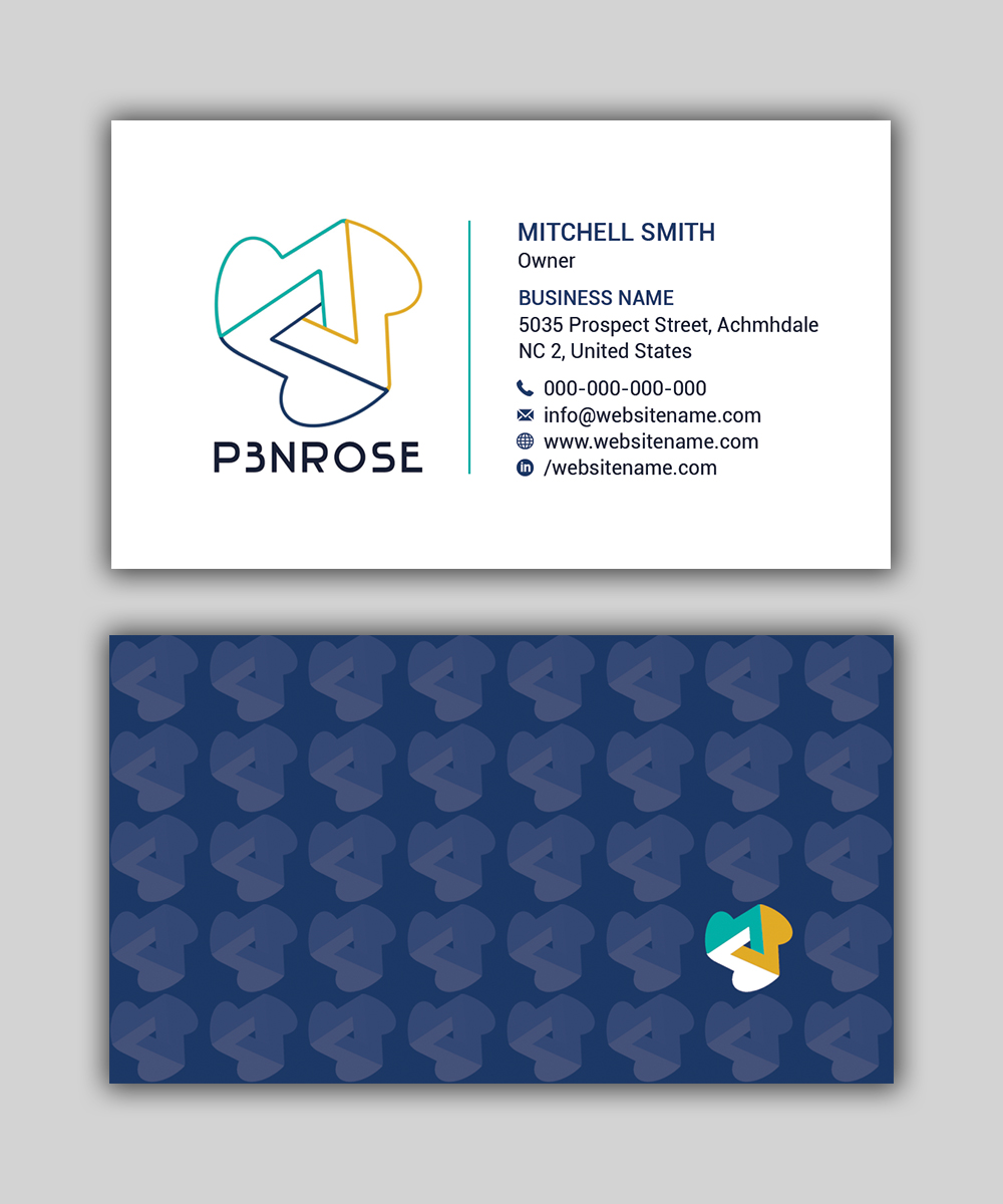 Business Card Design by T.R for P3nrose | Design #23066270