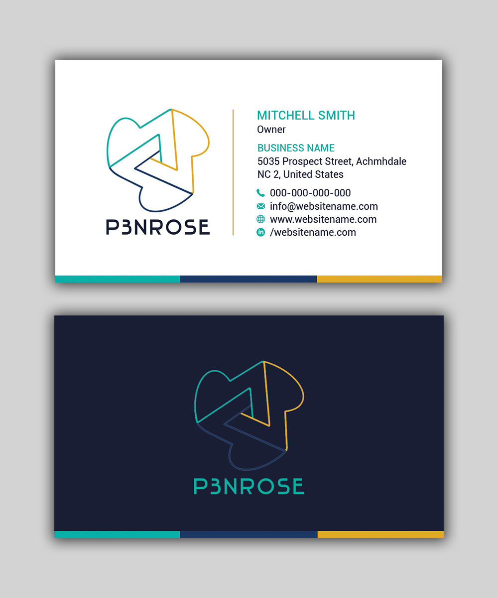 Business Card Design by T.R for P3nrose | Design #23066305
