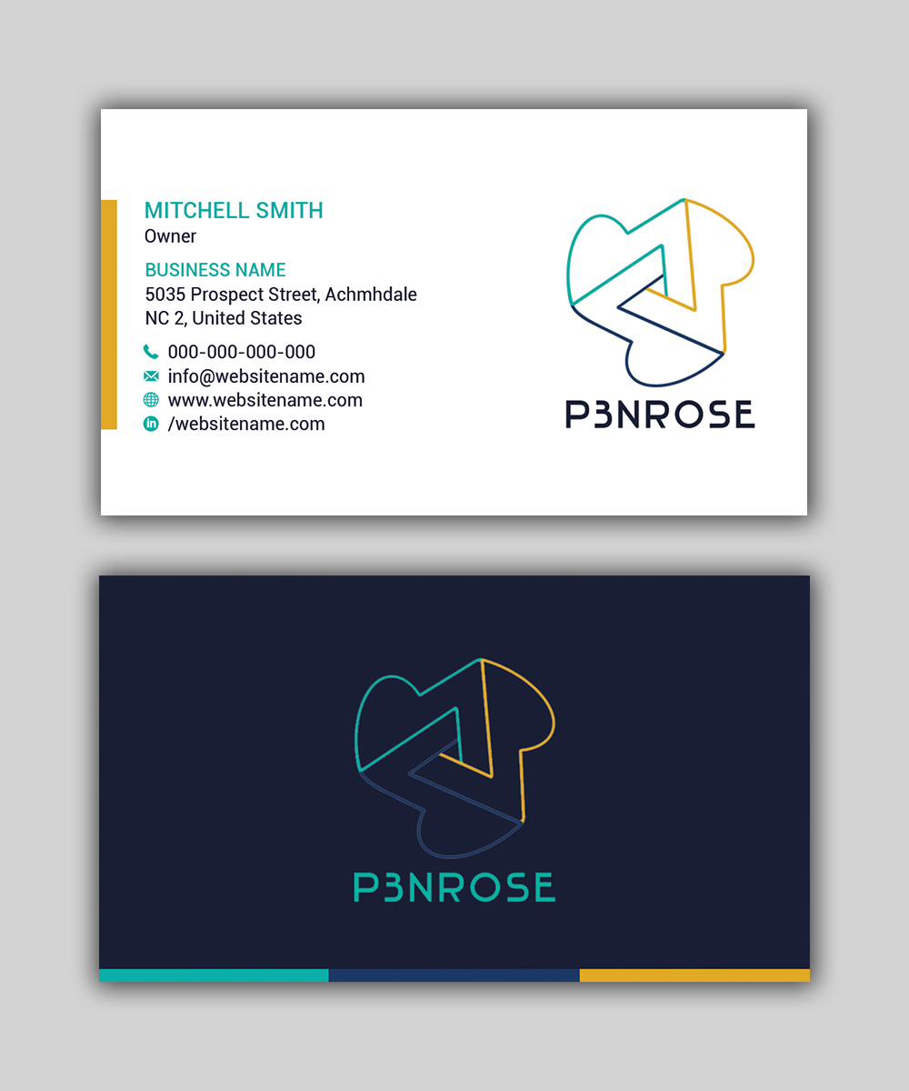 Business Card Design by T.R for P3nrose | Design #23066447