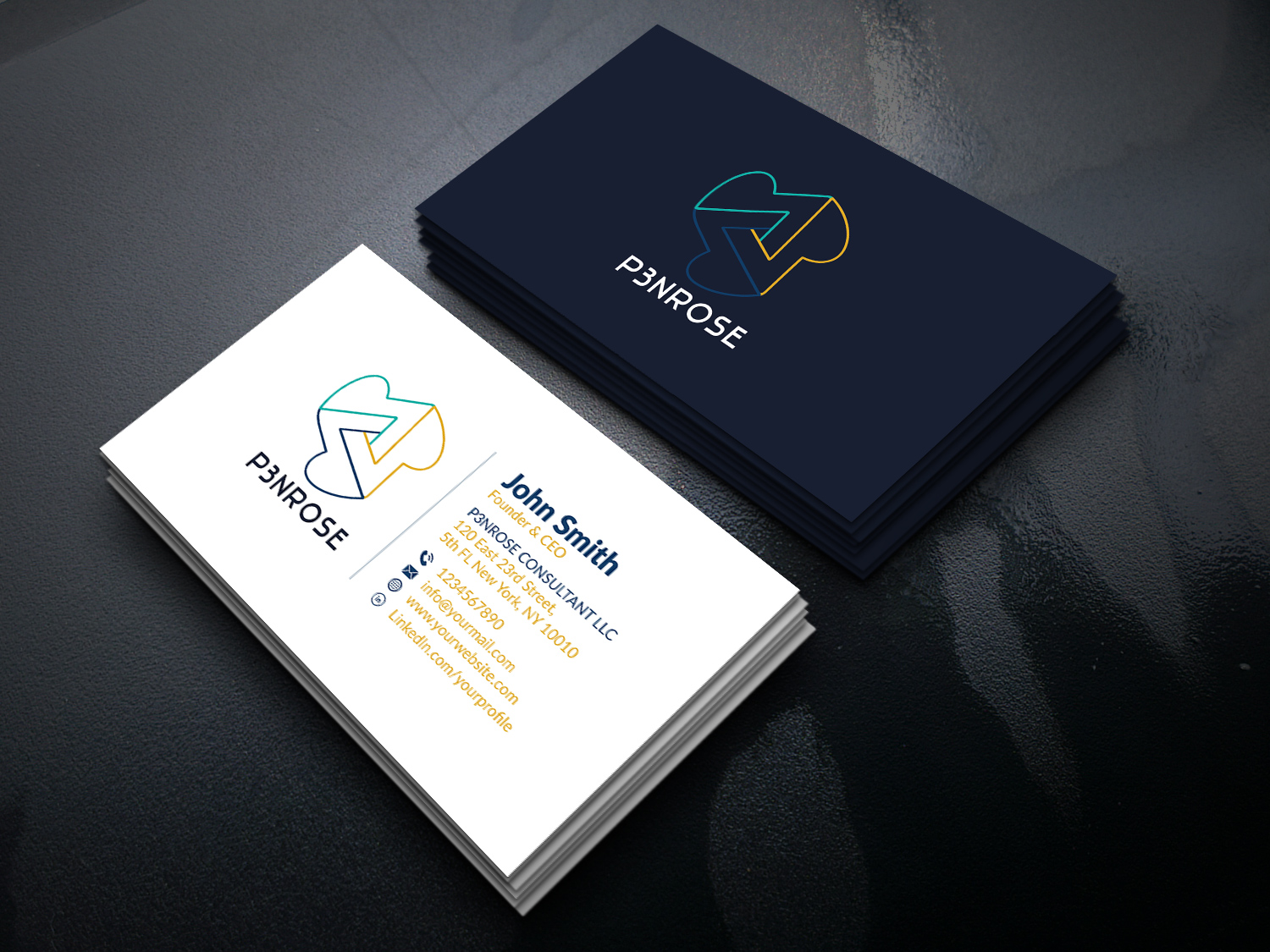 Business Card Design by Musa. A for P3nrose | Design #23066135