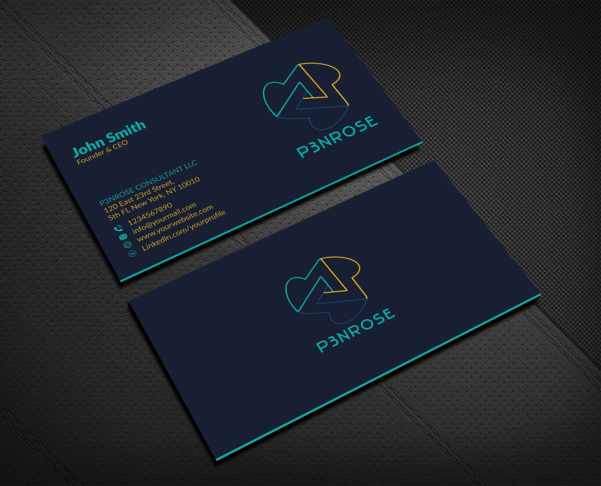 Business Card Design by Musa. A for P3nrose | Design #23066140