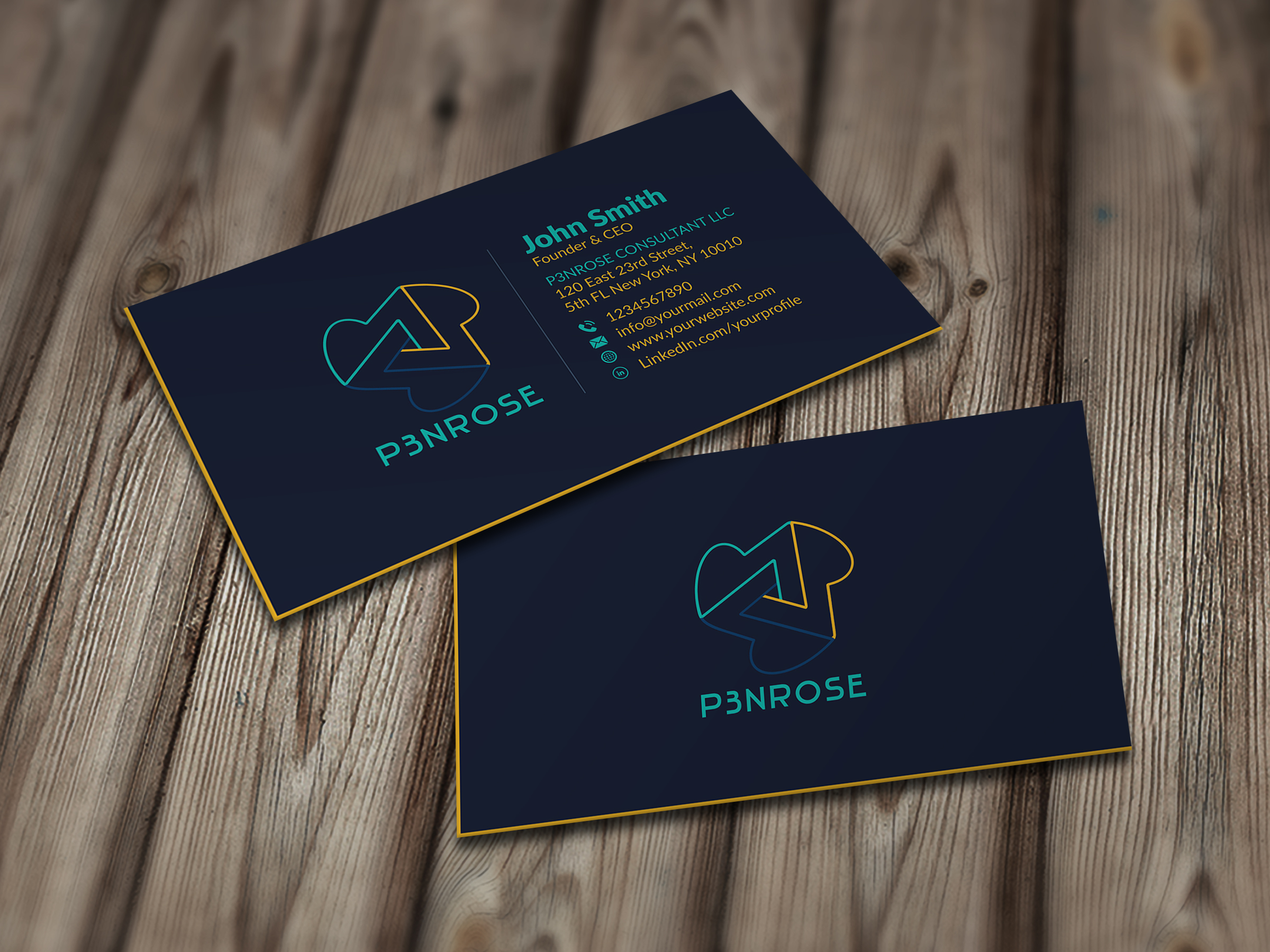 Business Card Design by Musa. A for P3nrose | Design #23066485