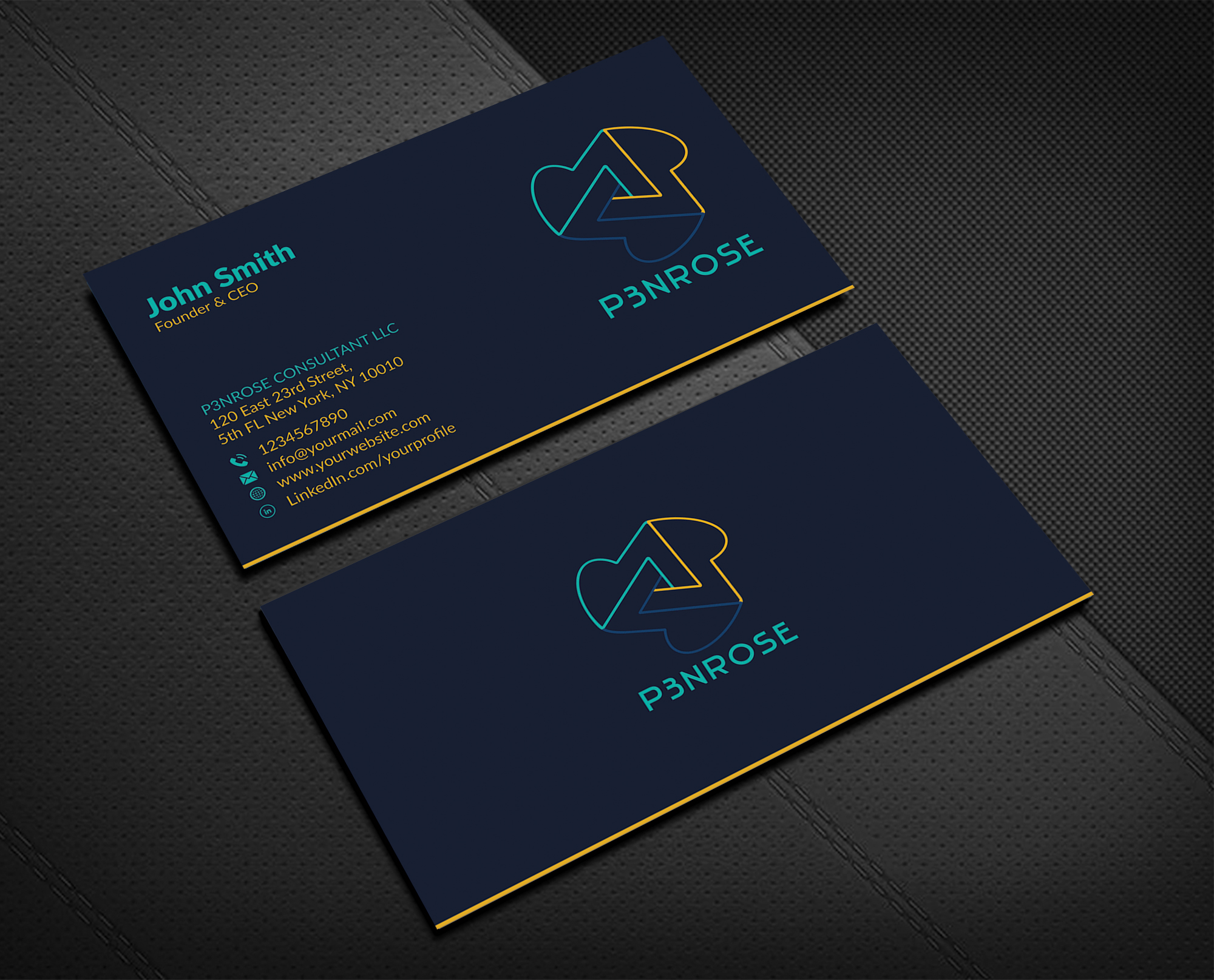 Business Card Design by Musa. A for P3nrose | Design #23066486