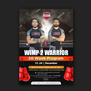 MMA fight show promotional poster | Poster Design by Schöpfer