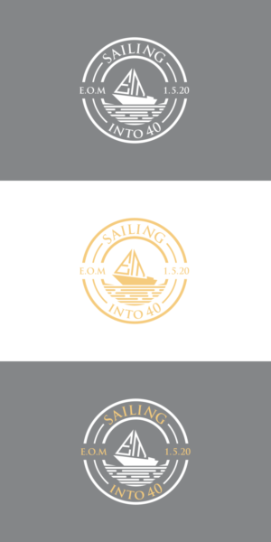 Sailing into 40 (open to suggestions) | Logo Design by fatiyadesign