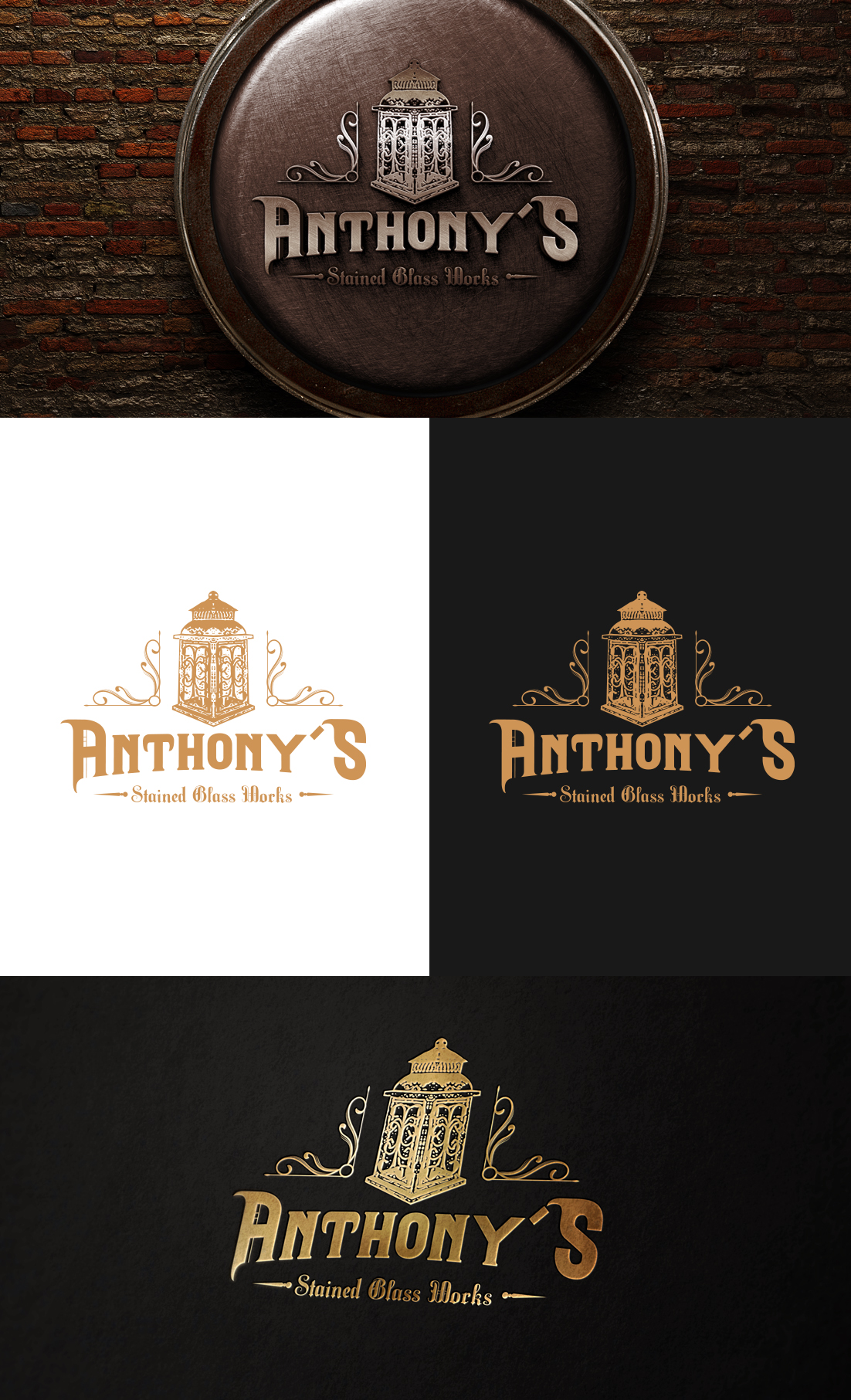 Logo Design by GLDesigns for Anthony's Stained Glass Works | Design #23079162