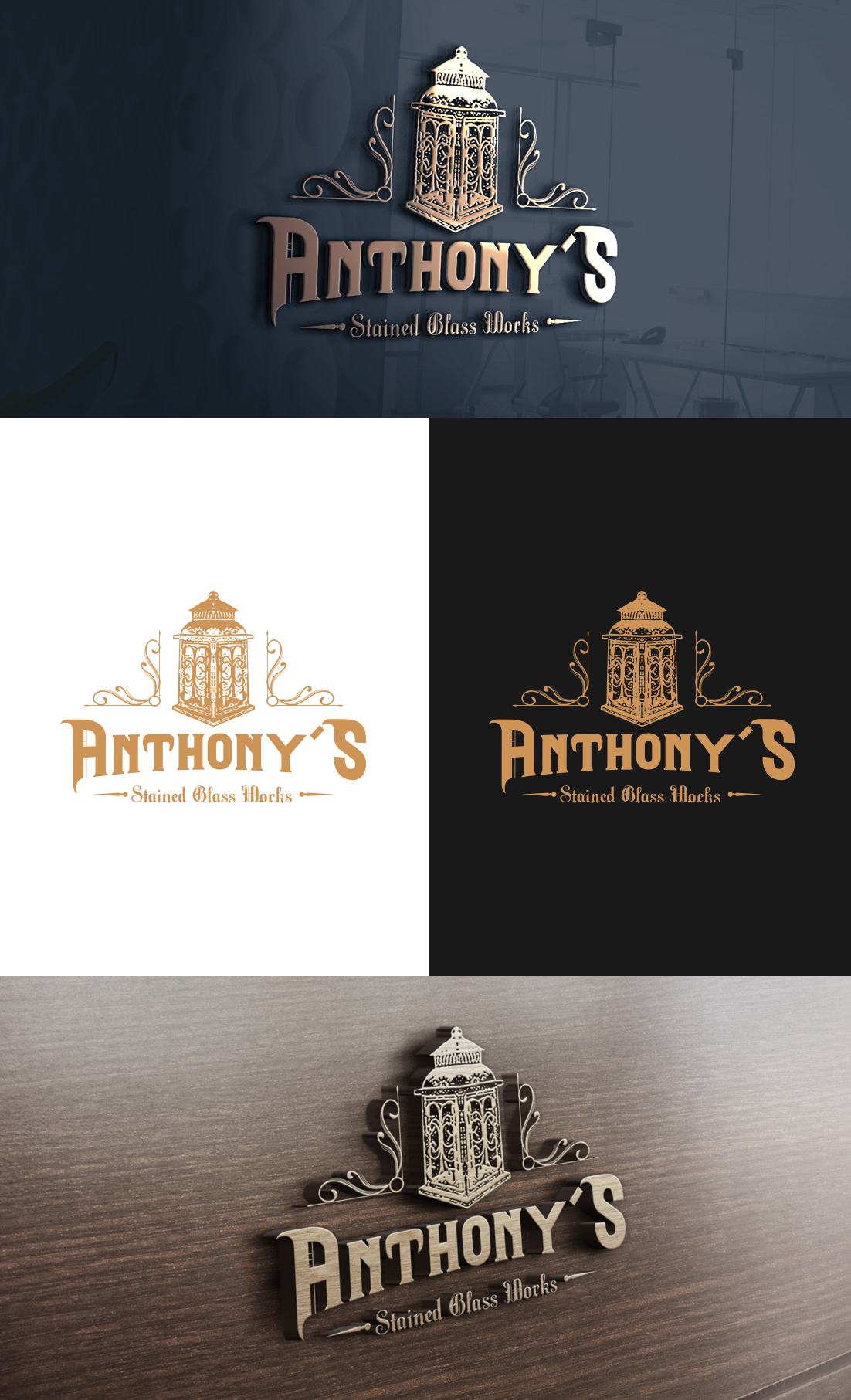 Diseño de Logo por GLDesigns para Anthony's Stained Glass Works | Diseño #23079884