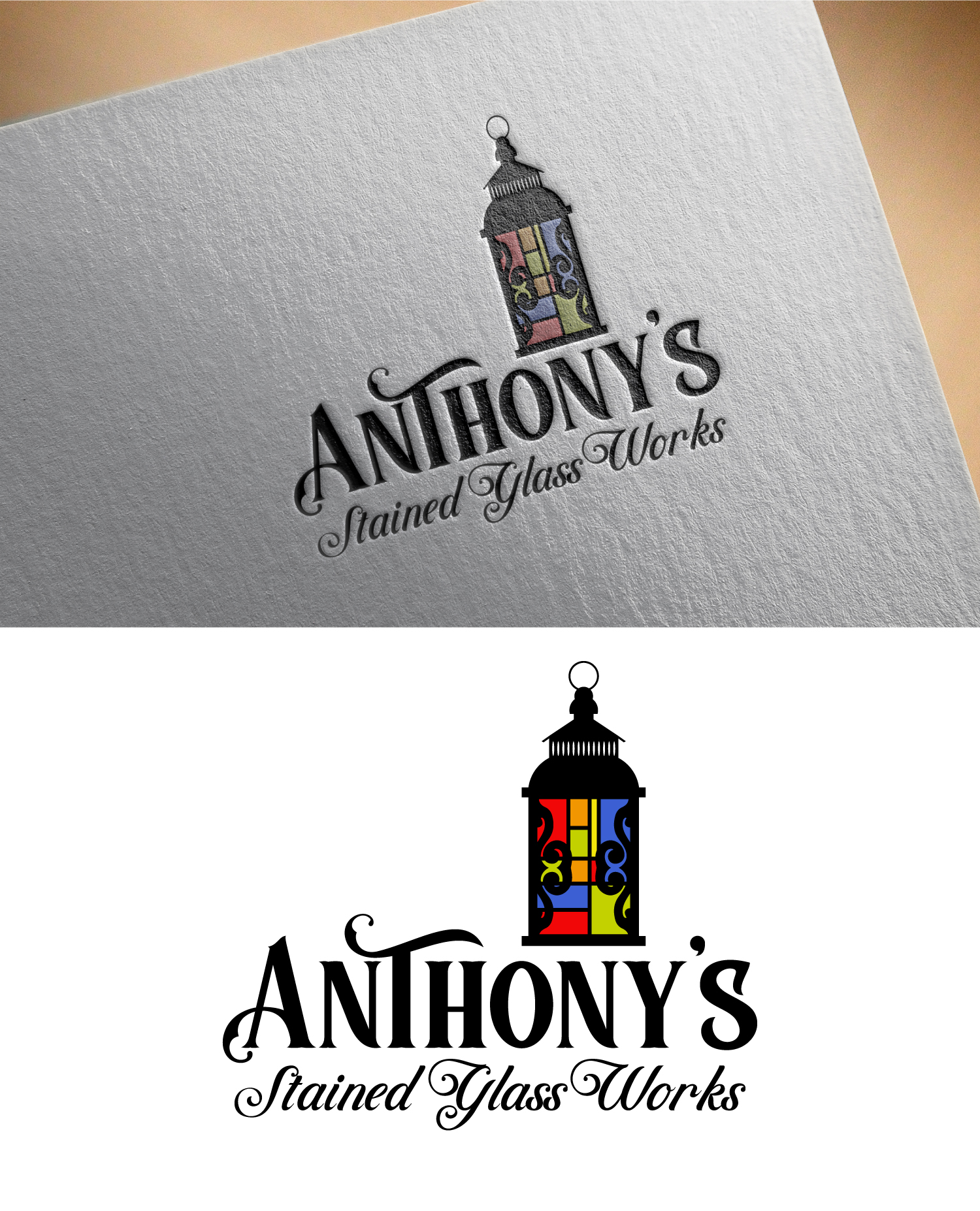 Logo Design by H-H Arts for Anthony's Stained Glass Works | Design #23081449