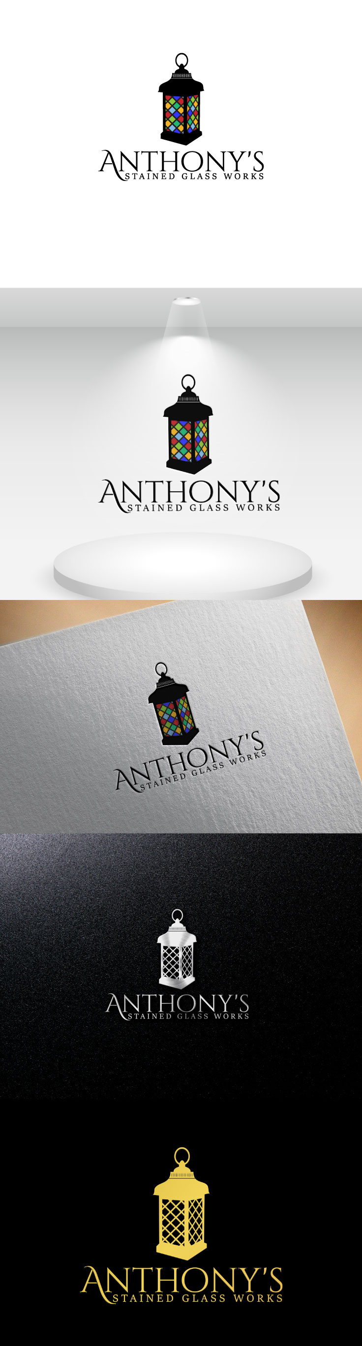 Logo Design by Artraj0196 for Anthony's Stained Glass Works | Design #23077999