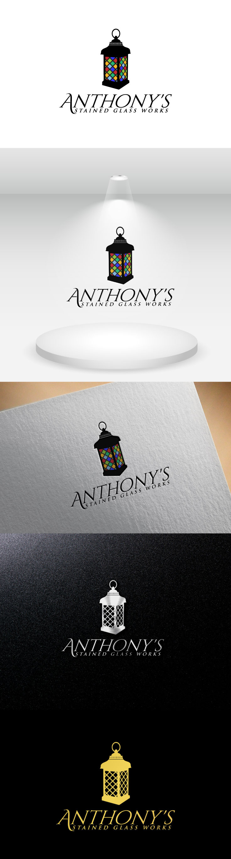 Logo Design by Artraj0196 for Anthony's Stained Glass Works | Design #23095469