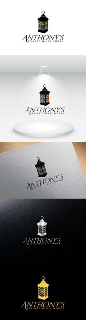 Logo Design by Artraj0196 for Anthony's Stained Glass Works | Design: #23095469